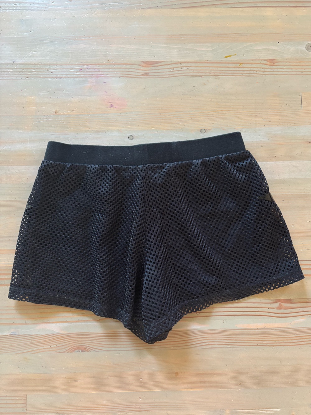 Tripp NYC Black Mesh Star Shorts - Size: Small - Picture 2 of 7